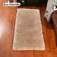 Tapis en peau de mouton véritable, peau de mouton extra douce, tapis en fourrure longue et soyeuse pour chambre à coucher, salon, décoration de la maison