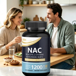 Complément alimentaire NAC naturel de haute qualité, sélénium, B6, B12, capsules de N-acétyl-L-cystéine, soutient la santé du système immunitaire, antioxydant - Product Image 1