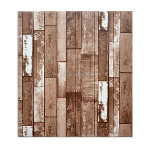 פיליפינים עץ תבואה 3D PE קצף קליפת מקל טפט מדבקת קיר קישוט - Product Image 6