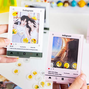 2024 personalizado nuevo diseño personalizado 3 pulgadas Photocard titular estrellas cristal foto recoger Kpop acrílico foto titular de la tarjeta - Product Image 4