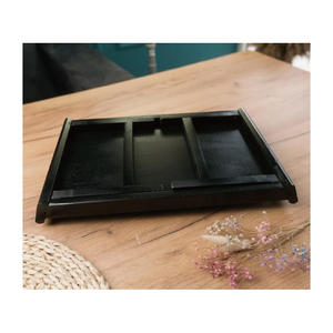 Plateau de petit-déjeuner en bois, plateau de lit pliable avec pieds, plateau à thé et à café personnalisé gravé, plateau de canapé cadeau - Product Image 5