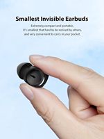 Écouteurs intra-auriculaires à bruit blanc pour dormir 12 heures, mini écouteurs sans fil Bluetooth TWS à réduction de bruit ANC pour la course à pied et le yoga