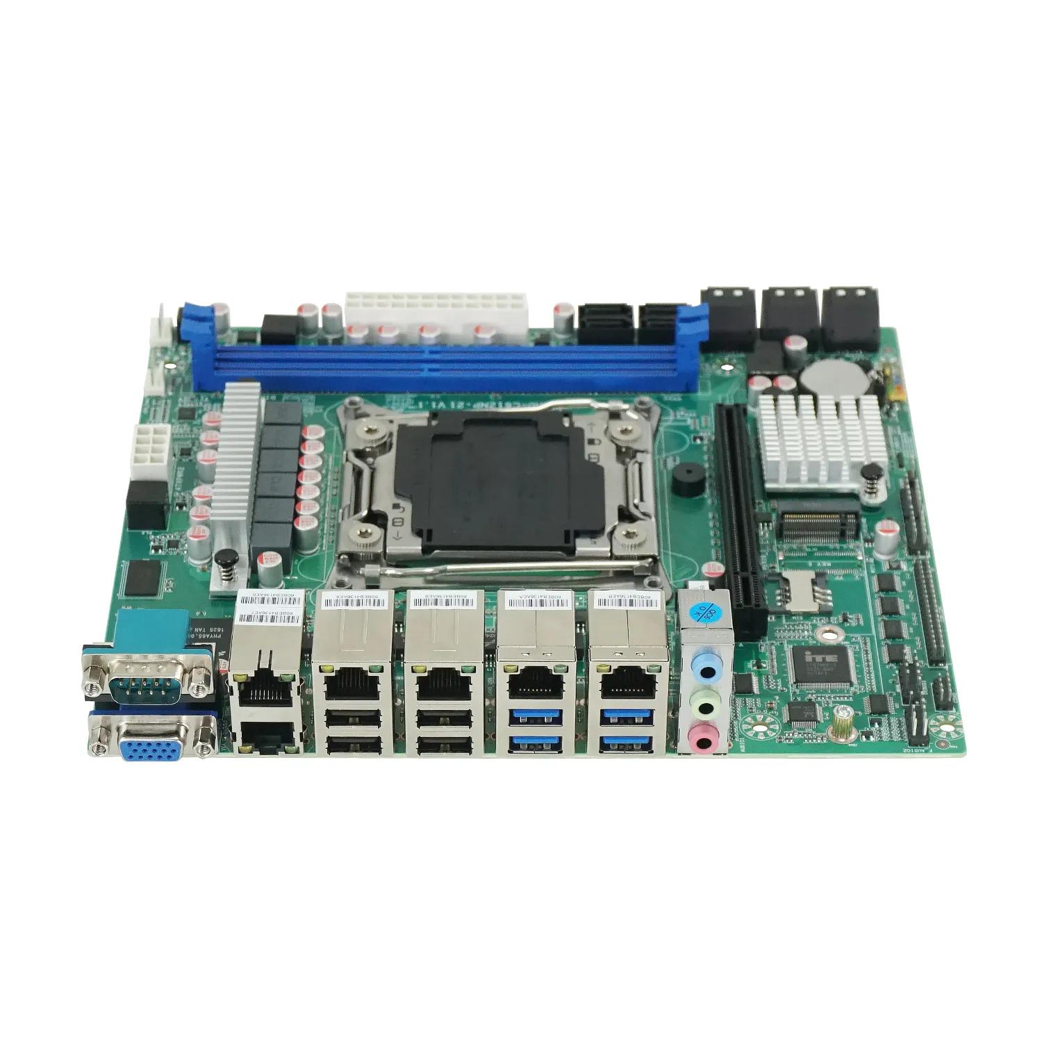 E NAS soft routing motherboard ITX hot swappable disco rígido matriz raid armazenamento industrial computador E5 servidor C612