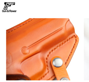 ซองปืนหนังสะพายไหล่สำหรับปืนและดอกไม้ <span class=keywords><strong>P226</strong></span>,พร้อมกระเป๋าใส่แม็กกาซีนคู่สีน้ำตาล - Product Image 4