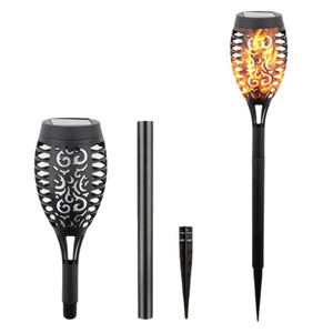 Lampada Solare Retrò a 12 LED <span class=keywords><strong>con</strong></span> Effetto Fiamma, Luce Decorativa <span class=keywords><strong>da</strong></span> Giardino <span class=keywords><strong>con</strong></span> <span class=keywords><strong>Sensore</strong></span> <span class=keywords><strong>di</strong></span> <span class=keywords><strong>Movimento</strong></span> - Product Image 5