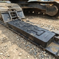 Plaquettes de chenille en caoutchouc épais de 380 mm pour excavatrice, en caoutchouc brut importé, à clipser, OEM/ODM
