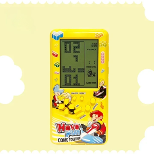 <span class=keywords><strong>Grand</strong></span> <span class=keywords><strong>écran</strong></span> classique pour console de jeu rétro nostalgique, machine portable pour enfants, développement de l'intelligence, jouet de <span class=keywords><strong>puzzle</strong></span> jaune - Product Image 2