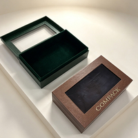 Boîtes cadeaux en cuir rigide de luxe sur mesure avec panneaux en PVC, idéales pour le rangement et la présentation de montres
