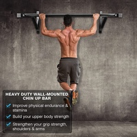 Fitness Heavy Duty Wall Mount Pull-Up Bar Chin Up Bar para el gimnasio en casa Entrenamiento Upper Body Wall Mounted Pull Up Bar