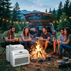 Aire Acondicionado Eléctrico de 5000 BTU para Auto, Camión, Remolque, RV, Apartamento, Hotel, Sin Necesidad de Instalación, Refrigerante R290 - Product Image 1