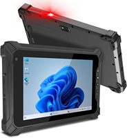 Tableta Robusta con Windows de 10.1 Pulgadas con Escáner de Código de Barras 2D, Teclado NFC RFID, Terminal Portátil Industrial IP65 para Logística de Almacenes