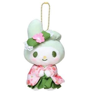 Llavero de peluche de Hello Kitty con kimono de matcha, colgante suave para bolso, My Melody, mascota adorable, colgante para mochila, regalo, productos de personajes japoneses - Product Image 1