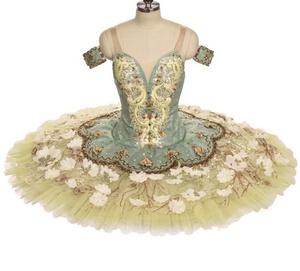 Tutù Professionale da Balletto per Ragazze, Abito in Tulle Bianco, Blu e Rosa, Costume da Ginnastica con Diamanti, Leotard da Danza, Costume da <span class=keywords><strong>Ballerina</strong></span> - Product Image 1