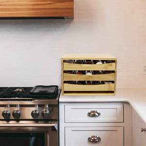 <b>Kitchen</b> Organizer 3 Tier Bamboo Spice Drawer Organizer - Product Image 3