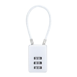 Candado TSA201 en <span class=keywords><strong>Stock</strong></span> con Combinación de 3 Dígitos de Aleación de Zinc y Cable de Acero para Caja de Seguridad - Product Image 5