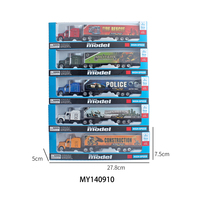 Camions de transport américains miniatures en alliage moulé sous pression à l'échelle 1:87, jouets éducatifs de construction, conteneurs miniatures