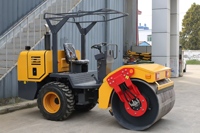 Rouleau compresseur vibrant de 4 tonnes avec moteur diesel, matériel de construction