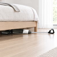 180 °   Aspirateur sans fil à aspiration humide et sèche, auto-nettoyant, pour sols durs, marbre, carrelage, bois, stratifié
