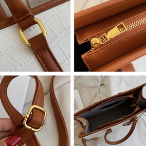 ¡Novedad de 2024! Bolsos de mano de cuero PU con patrón de cocodrilo para ir de compras a la moda, bolsos de mano con borla, bolso grande para mujer - Product Image 4