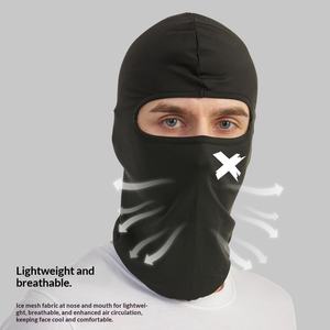 En gros, cagoule de cyclisme <span class=keywords><strong>ninja</strong></span> en polyester doux et respirant pour l'extérieur, avec logo lumineux, unisexe, pour moto, pêche, fête, affaires - Product Image 3