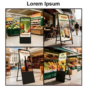Kiosque autonome HBYLCD 32 43 49 55 pouces, écrans numériques LCD, affichage publicitaire, stand d'exposition interactif portable - Product Image 6