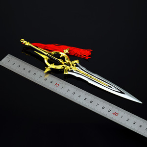 Inspirée Arena Valor (AoV) Silver Lament Kai Sword Replica Full Metal Tactical Longsword Battle-Ready Display Gravé Carving - Product Image 5