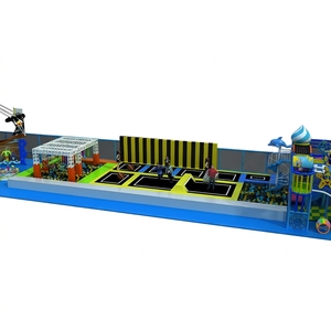 Custom-Size Indoor Kids' <b>Trampoline</b> Park Plastic Climbing Soft Play Equipment for Amusement Park Theme - Product Image 2