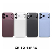 Boîtier de conversion pour téléphone X à 18 Pro, coque arrière, porte-batterie, vitre arrière, cadre de remplacement pour réparation de téléphone portable