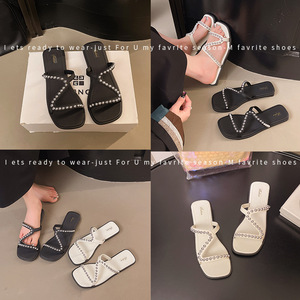 Nuovo Abito Estivo 2026 <span class=keywords><strong>da</strong></span> <span class=keywords><strong>Donna</strong></span>, Elegante e alla Moda, con Perle Argentate, Traspirante, Impermeabile, Versatile per <span class=keywords><strong>Casa</strong></span>, Esterno e Spiaggia, Vestito Quadrato - Product Image 2