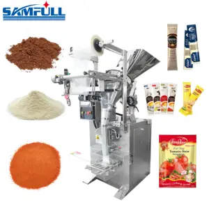 SAMFULL многофункциональная автоматическая вертикальная упаковочная машина для порошка, машина для упаковки молочного порошка, сахара, чайных пакетиков, кофе