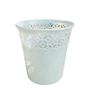 Hollow <b>Plastic</b> Waste Bin 10L Cylindrical Indoor Outdoor Use Open Design For Home Office <b>Kitchen</b> Bathroom - Product Image 5