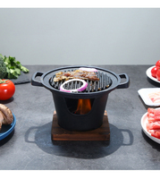 Ensemble de barbecue portable à alcool unique en usine en Chine pour la maison Kebab japonais avec finition par pulvérisation
