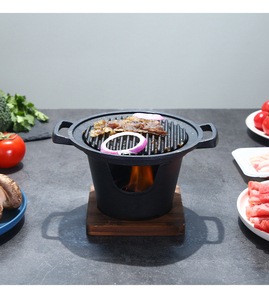 Juego de parrilla de barbacoa portátil de alcohol individual de fábrica de China para <span class=keywords><strong>kebab</strong></span> de comida japonesa casera con acabado en aerosol - Product Image 3