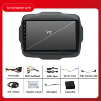 Autoradio multimédia Android 9 pouces avec GPS pour Jeep Renegade