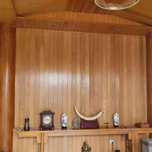 Phong Cách Bắc Âu Carbon Nội Thất Và Bên Ngoài Bức Tường Tấm Thermowood Nhiệt Sửa Đổi Gỗ Tường Trang Trí Nội Thất Cho Nhà Sang Trọng - Product Image 2