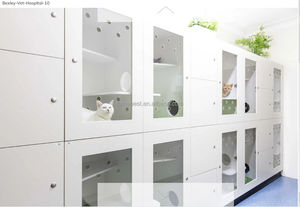 Contenitore per gatti con gabbia per gatti box al coperto con piattaforme e piccola casa - Product Image 2