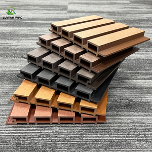 Ngoài trời hiện đại cổ điển WPC Panel tường rãnh bên ngoài siding bên ngoài ốp không thấm nước cách âm cho kho tường trang trí nội thất - Product Image 2