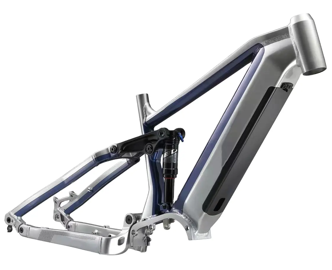 2024 Bafang 알루미늄 전자 자전거 프레임 G510 M620 26/27.5/29 인치 풀 서스펜션 팻 타이어 플랫 용접 전기 자전거 프레임