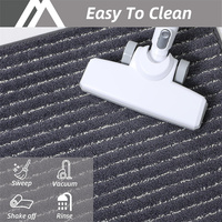 Tapis d'accueil intérieur lavable en machine, à profil bas, résistant à la saleté, absorbant, adapté aux chiens.