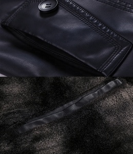 <strong>Coats</strong> Manufacturers Classic Plus Size Long <strong>Leather</strong> <strong>Trench</strong> <strong>Coat</strong> for <strong>Men</strong> - Product Image 5
