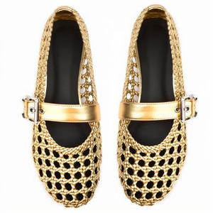 Women's Summer Fashion Trend PU Flats Slip-On Buckle Versatile Casual <b>Beach</b> <b>Shoes</b> - Product Image 1