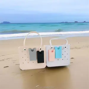 Grosir aksesoris tas pantai EVA besar tas bogg tempat ponsel