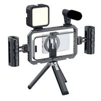 Cage universelle pour smartphone en alliage d'aluminium STY pour stabilisateur portable professionnel de vlog avec supports de sabot froid