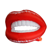 Modèle de bouche gonflable géante Décoration