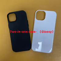 Coques de téléphone portable vierges pour sublimation DIY pour 16 Pro TPU+PC, résistantes aux chocs, imperméables, personnalisables, impression par transfert thermique