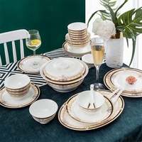 Ensemble de bols écologiques Royal Nordic en porcelaine blanche, vaisselle européenne en os, vaisselle en céramique, ensemble de plats et de bols cadeaux