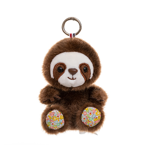 Wholesale and Custom-made Cute Plush Animal Keychains, Fluffy, in Shapes of Koalas, Elephants, Sloths, Cows, and More.