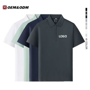Polo personnalisé avec logo brodé, t-shirts de golf imprimés, polos uniformes, polos promotionnels en nylon, polos de travail pour hommes - Product Image 1
