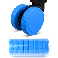 8 protections en silicone pour roulettes de bagages, résistantes à l'usure et anti-bruit, accessoires de voyage pour roues pivotantes de 2 à 2,2 pouces