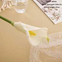 Usine De Poche Artificielle Calla Lily Fleur Longue Branche Caladium PU Décoration de La Maison & Fleur De Mariage